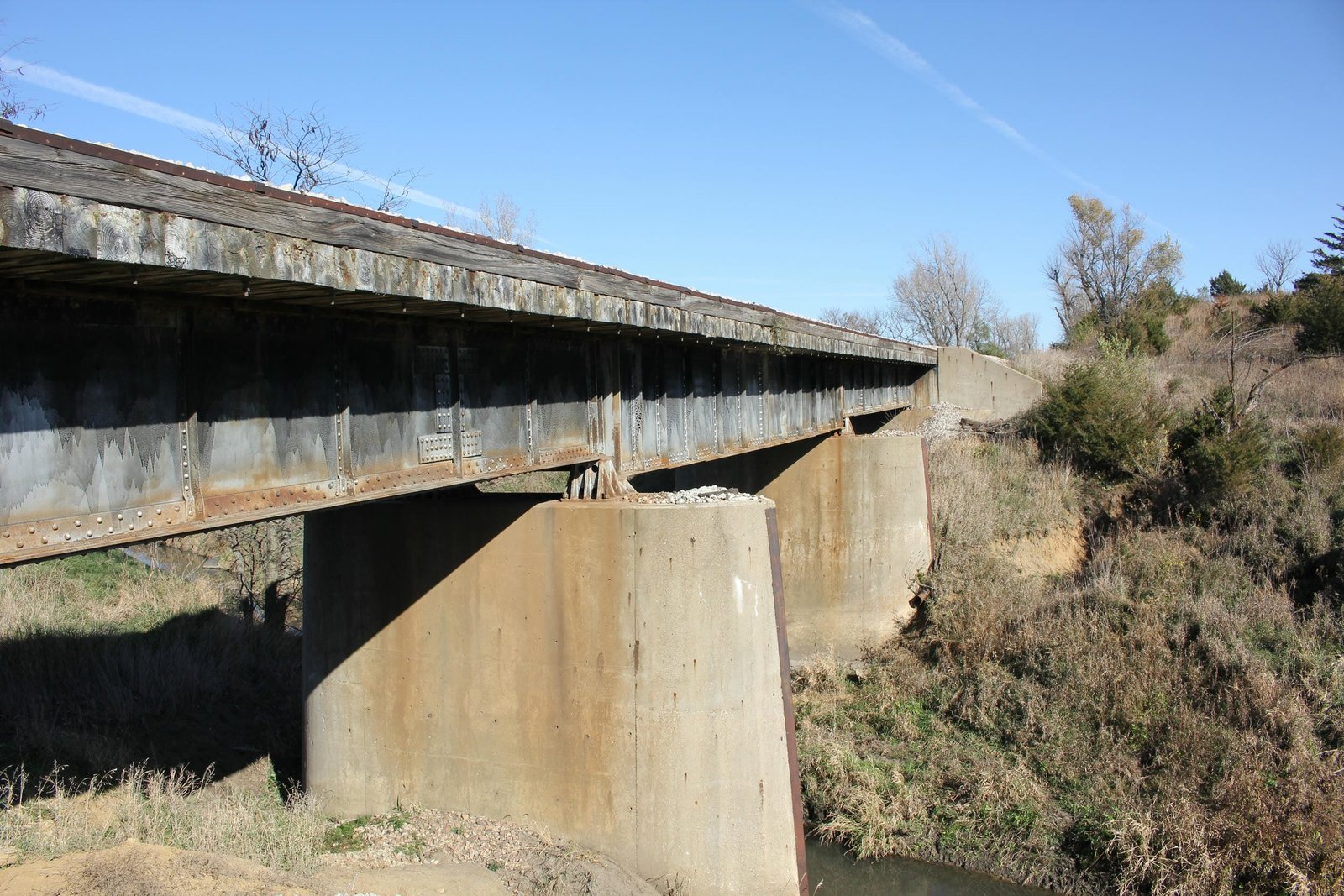 Looking east
